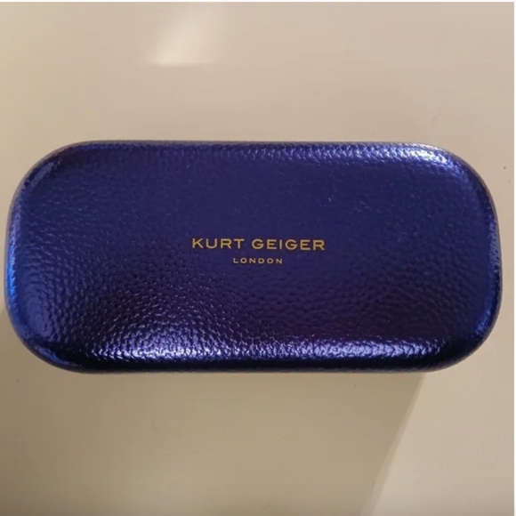 Kurt Geiger London NWOT Metallic Purple Hard Sunglass/Eyeglass Case - Picture 1 of 3